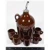Image 1 : VINTAGE JAPAN STONEWARE JUG AND MINI CUPS