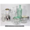 Image 1 : LOT OF DECORATIVE/COLLECTABLE GLASSES/JARS/BOTTLES