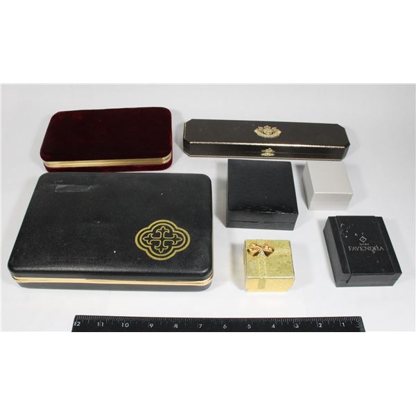 LOT OF JEWELRY BOXES AND GIFT BOXES