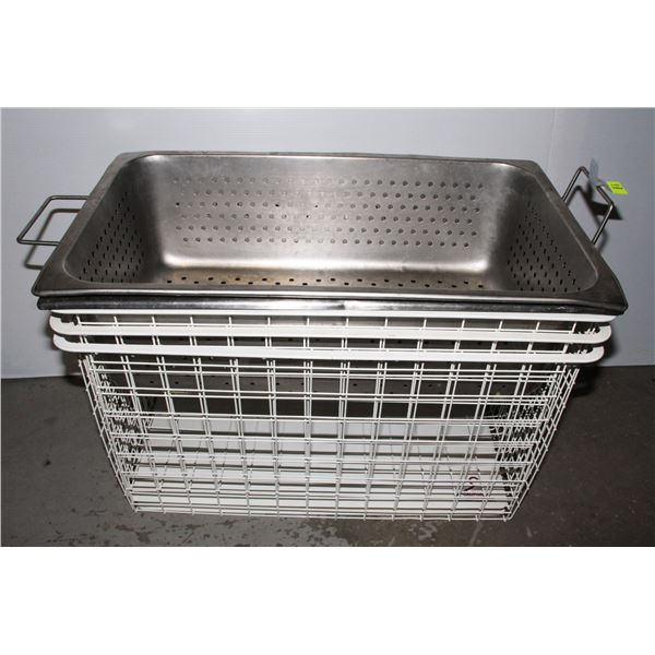2 PERFORATED STEAM TABLE PANS