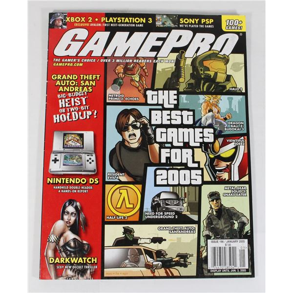 GAMEPRO MAGAZINE JANUARY 2005