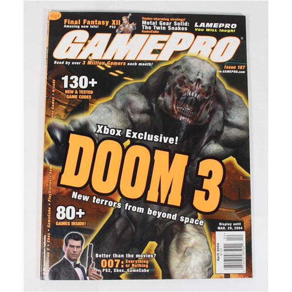 GAMEPRO MAGAZINE APRIL 2004