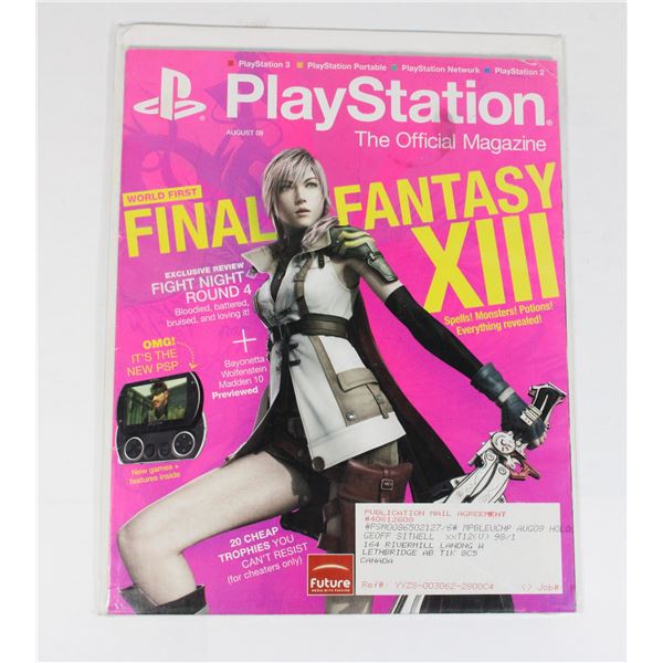 PLAYSTATION OFFICIAL MAGAZINE AUGUST 09