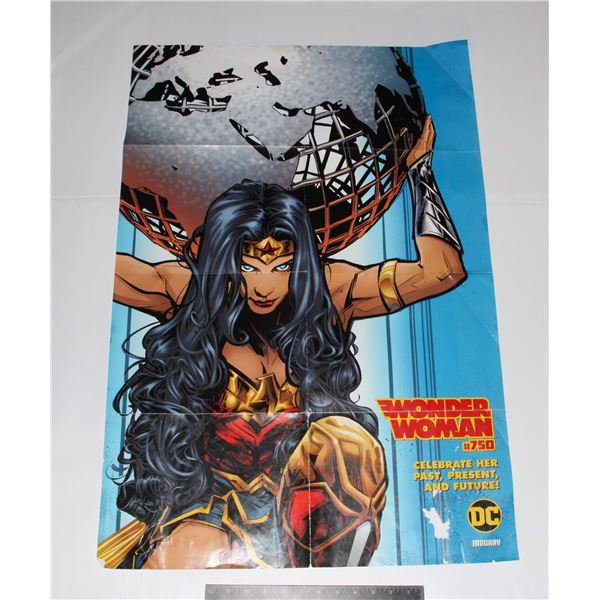 DC COMICS WONDER WOMAN #750 PIN-IP POSTER