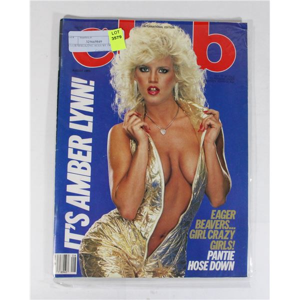 CLUB MAGAZINE AUGUST 1986