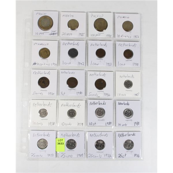 20 COINS 3 COUNTRIES