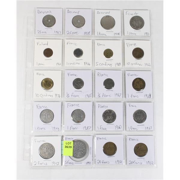 20 COINS 4 COUNTRIES