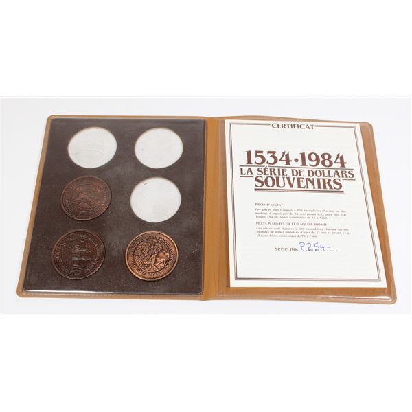 PARTIAL QUEBEC 1984 MEDAL SET INCLUDING