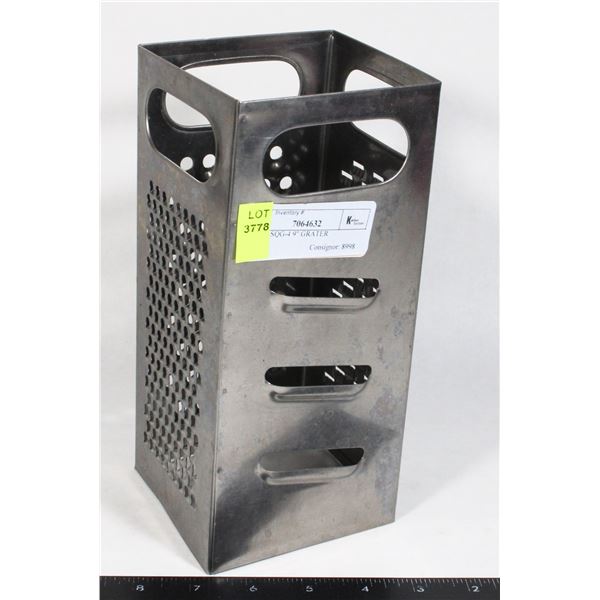 WINCO SQG-4 9" GRATER