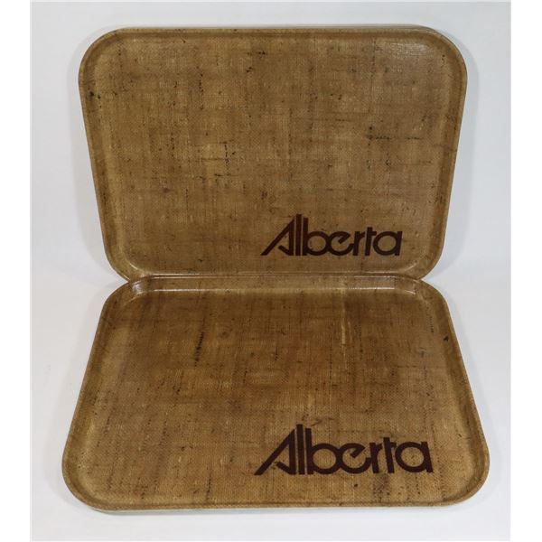 TWO GOVERNMENT OF ALBERTA BRANDED SERVING