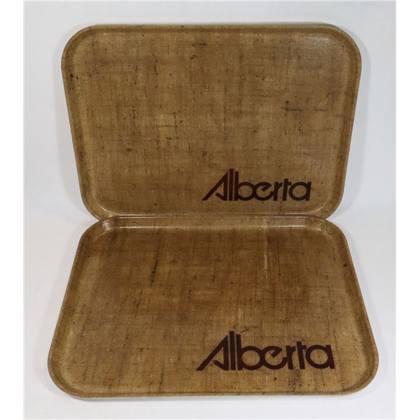 TWO GOVERNMENT OF ALBERTA BRANDED SERVING