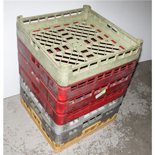 8 COMMERCIAL DISHWASHER RACKS