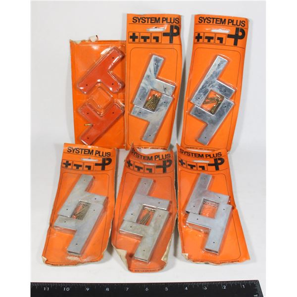 BOX OF NEW SYSTEM PLUS METAL ASSORTED BRACES