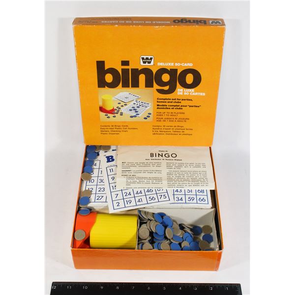 VINTAGE BINGO GAME BY WHITMAN (1974)