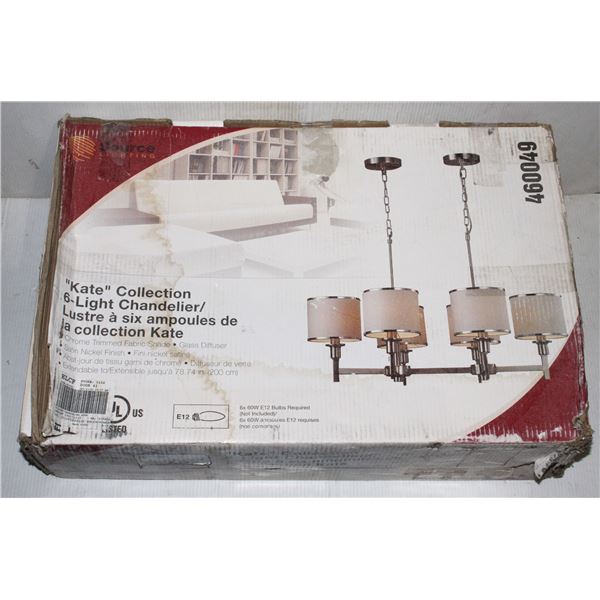 KATE COLLECTION 6 LIGHT CHANDELIER
