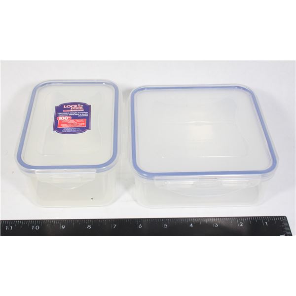 PAIR OF LOCK&LOCK FOOD STORAGE CONTAINERS