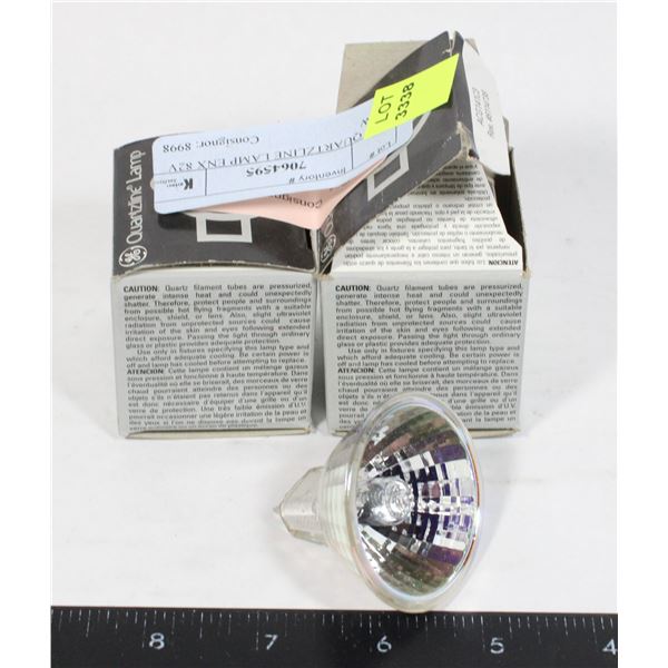 2 GE QUARTZLINE LAMP ENX 82V 360W