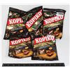 Image 1 : FIVE BAGS OF KOPIKO COFFEE FLAVORED CANDY 120G EA