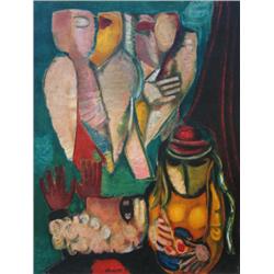 LEO ROTH Hand Sign Lithograph Israeli Judaica