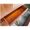 Image 11 : Wooden Sideboard Cabinet w/ 4 Doors, 3 Drawers & Clear Top 70" x 19" x 34"H