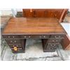 Image 2 : Wooden Desk w/ 9 Drawers 47" x 22" x 29"H
