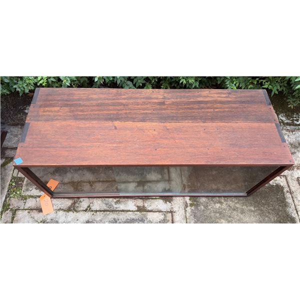 Wooden Sideboard Cabinet w/ Glass Front & Shelving 48" x 18" x 18"H