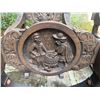 Image 3 : Qty 4 Carved Wood-Framed Chairs 22" x 35"H
