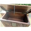 Image 16 : Carved Wooden Chest w/ Dragon Motif Hinged Lid 44" x 24" x 37"H