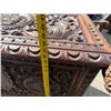 Image 25 : Carved Wooden Chest w/ Dragon Motif Hinged Lid 44" x 24" x 37"H