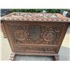 Image 6 : Carved Wooden Chest w/ Dragon Motif Hinged Lid 44" x 24" x 37"H