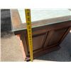 Image 7 : Wooden 2-Door Cabinet w/ Clear Top 24" x 24" x 23"H