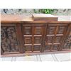 Image 12 : Wooden Hutch Cabinet w/ Glass Doors & Inside Shelving 83" x 36" x 44"H