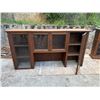 Image 2 : Wooden Hutch Cabinet w/ Glass Doors & Inside Shelving 83" x 36" x 44"H