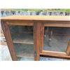 Image 7 : Wooden Hutch Cabinet w/ Glass Doors & Inside Shelving 83" x 36" x 44"H