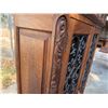 Image 11 : Wooden 2-Door Cabinet w/ Metal Filigree Design 43" x 15" x 53"H