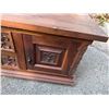 Image 2 : Carved Wooden Sideboard Cabinet w/ 2 Doors & 2 Drawers  47" x 15" x 18"H