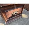 Image 7 : Carved Wooden Sideboard Cabinet w/ Clear Top 79" x 18" x 27"H