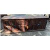 Image 1 : Carved Wooden Sideboard Cabinet w/ 4 Doors & Interior Drawers 79" x 18" x 27"