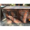 Image 3 : Carved Wooden Sideboard Cabinet w/ 4 Doors & Interior Drawers 79" x 18" x 27"