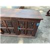 Image 6 : Carved Wooden Sideboard Cabinet w/ 4 Doors & Interior Drawers 79" x 18" x 27"