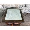 Image 3 : Wooden 2-Door Cabinet w/ Clear Top 24" x 24" x 23"H