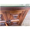 Image 5 : Wooden 2-Door Cabinet w/ Clear Top 24" x 24" x 23"H