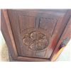 Image 6 : Wooden Hexagon Shaped Cabinet w/ Clear Top 26" Dia, 24"H