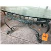 Image 2 : Round Wrought Iron Low Table 36" Dia, 17"H