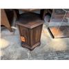 Image 4 : Wooden Hexagon Shaped Cabinet w/ Undershelf 15" Dia, 30"H