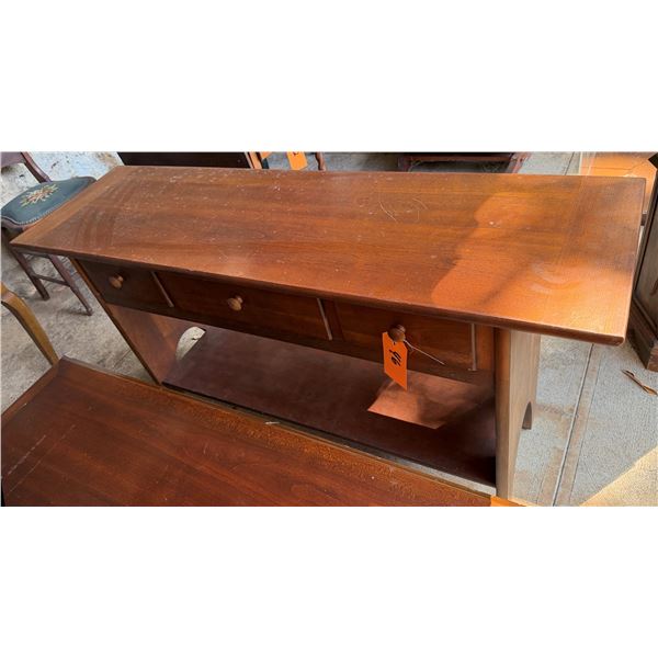 Lane Wooden Sideboard Cabinet w/ Undershelf & 3 Drawers 54" x 16" x 28"H