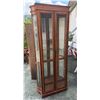 Image 1 : Tall Wooden Curio Cabinet 25" x 79"H