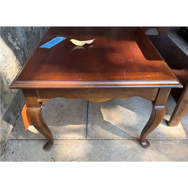 Wooden Coffee Table w/ Cabriole Legs 51" x 21" x 17"H