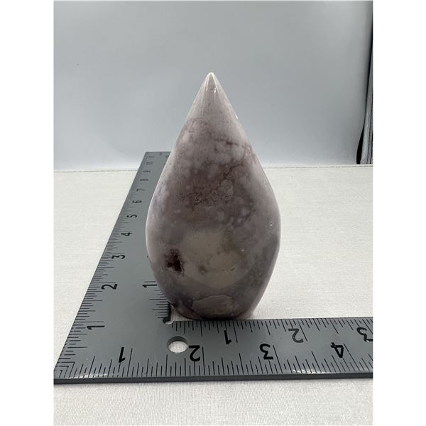 3.75 inch PINK FLOWER AGATE WITH DRUZY