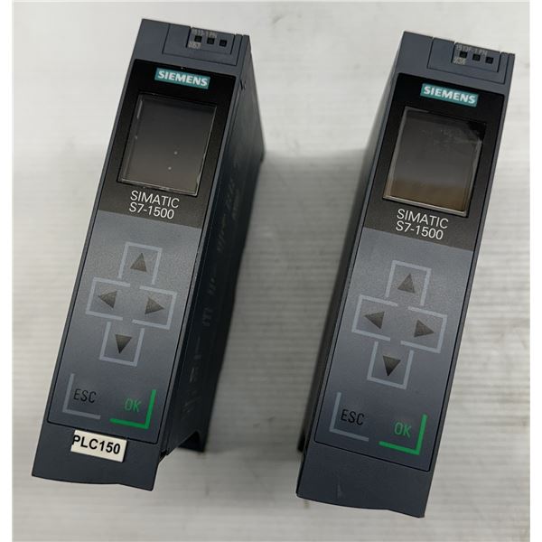 (2) Siemens #6ES7 513-1AL00-0AB0 Simatic S7-1500 CPU 1513-1PN Modules